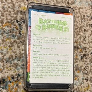 Battling Bones Dice Game - Multicolor